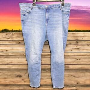HP! Old Navy Womens Rockstar Super Skinny High Rise Blue Jeans Size 26P!